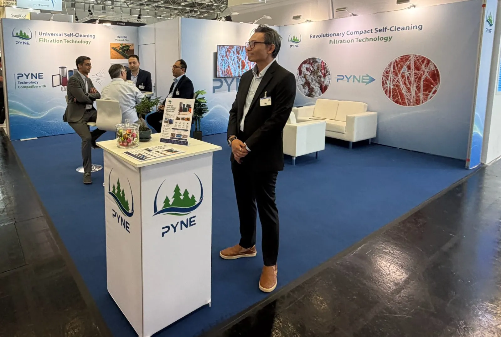 Pyne stand at FILTECH Cologne